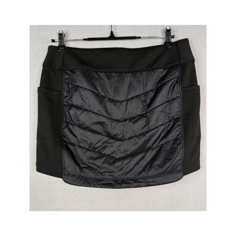 Smartwool Smartloft Pull‎ On Skirt Women M Black Quilted Insulated Gorpcore NEW